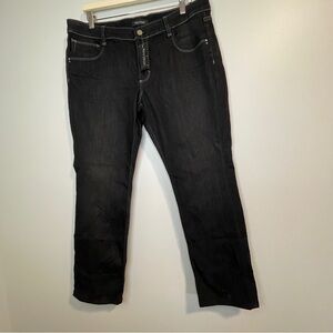 White House Black Market Black Ankle Cropped Jeans